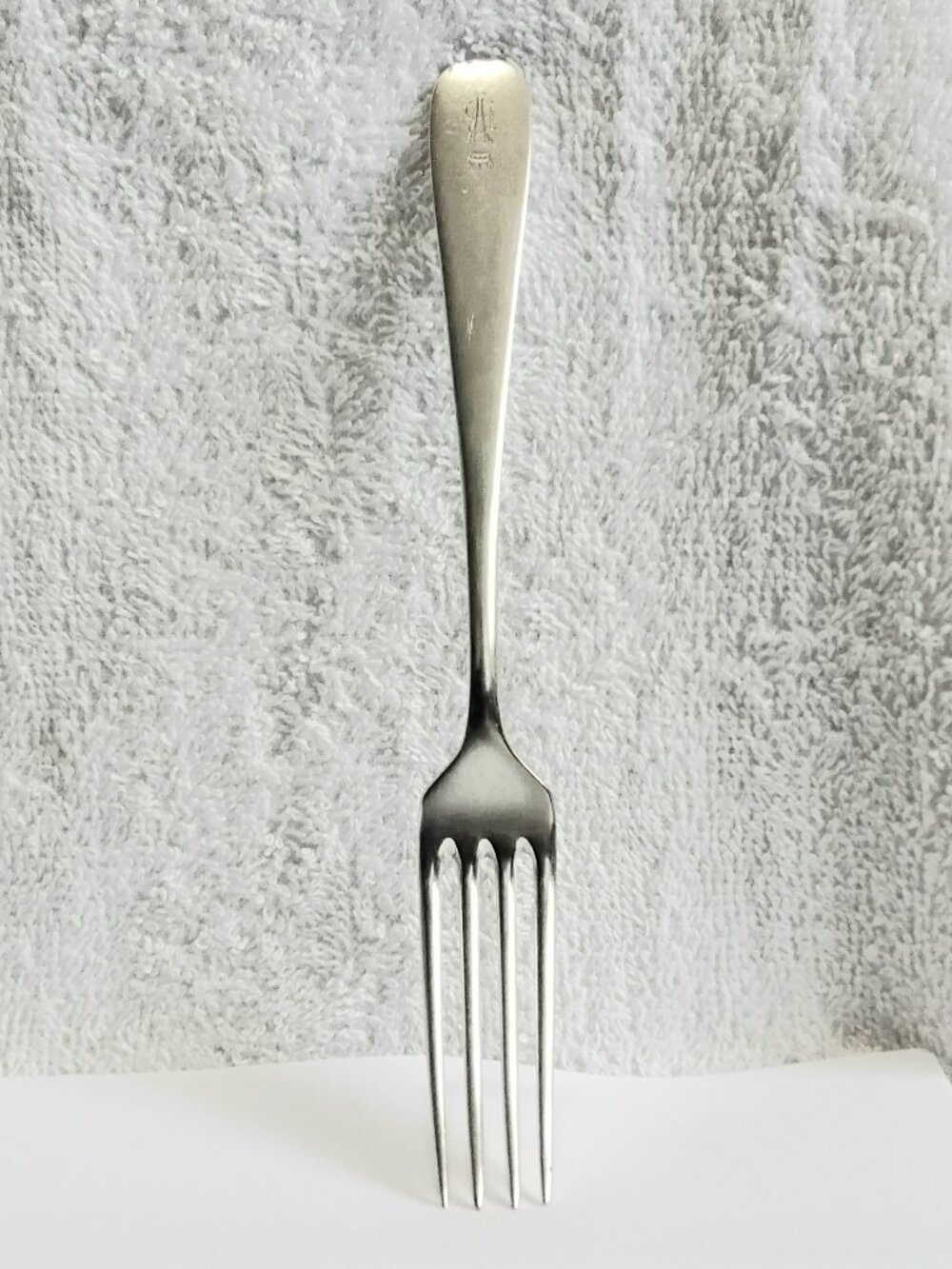 Antique Austrian 8 1/4" Silver Plated Art Krupp Berndorf Fork 84 Engraved BV!!